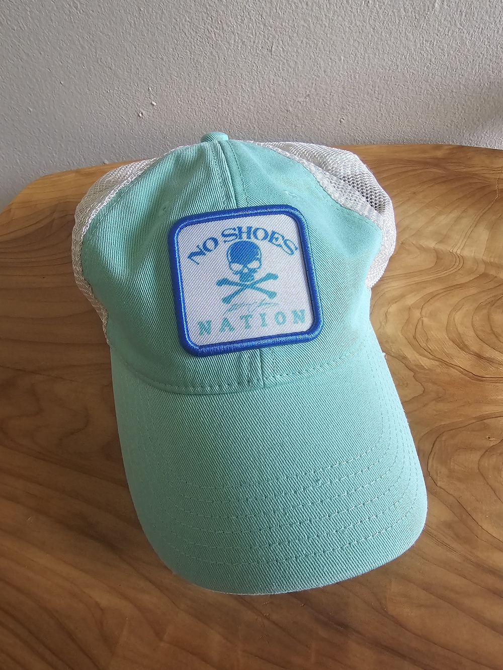 No Shoes Nation Mint & White Trucker Hat - Picture 3 of 5